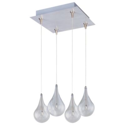 Larmes Square Multi-Light Pendant by ET2 Lighting - Starlight Lighting USA and Canada